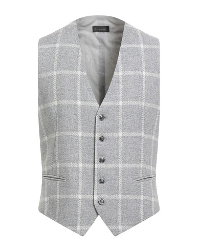TAGLIATORE Waistcoat Light grey 80% Virgin Wool, 20% Polyamide