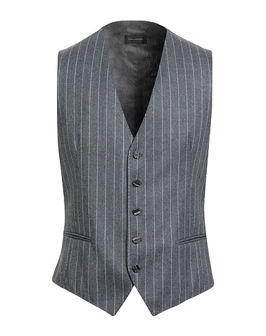 TAGLIATORE Waistcoat Grey 100% Super 120s Wool