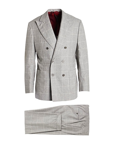 SARTORIO Suits Light grey 90% Virgin Wool, 10% Cashmere