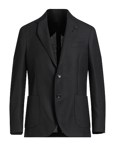 LARDINI Blazer Black 100% Wool