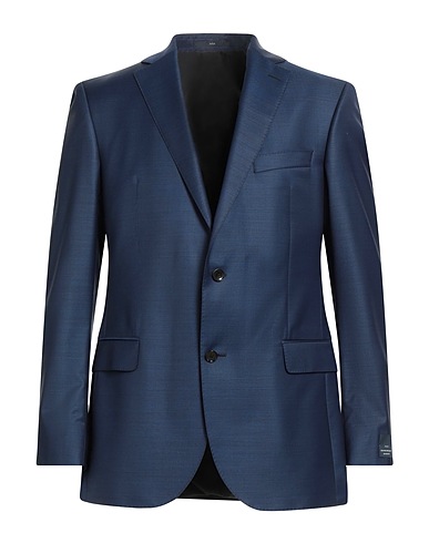 EDUARD DRESSLER Blazer Navy blue 100% Super 140s Wool