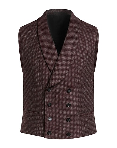 Z ZEGNA Suit vest Burgundy 95% Wool, 5% Cashmere