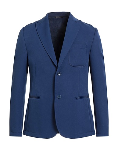 DANIELE ALESSANDRINI HOMME Blazer Navy 88% Polyester, 12% Elastane