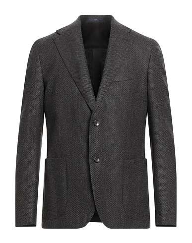 EDUARD DRESSLER Blazer Dark brown 100% Virgin Wool