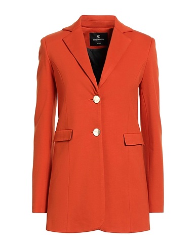 CRISTINAEFFE Veste Orange 68% Viscose, 27% Nylon, 5% Élasthanne, Polyester