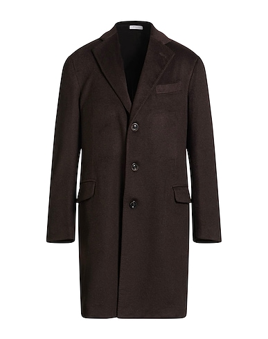 BOGLIOLI Coat Dark brown 100% Cashmere