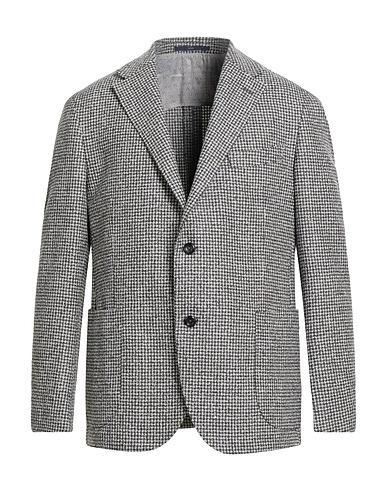 EDUARD DRESSLER Blazer Dark brown 86% Virgin Wool, 14% Polyester