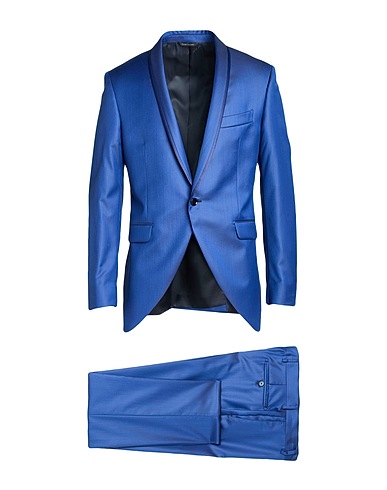 CARLO PIGNATELLI Suits Blue 74% Virgin Wool, 26% Polyester, Cotton, Modal