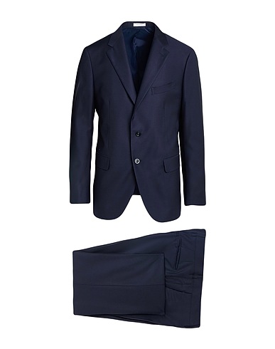 BOGLIOLI Suits Midnight blue 99% Virgin Wool, 1% Elastane