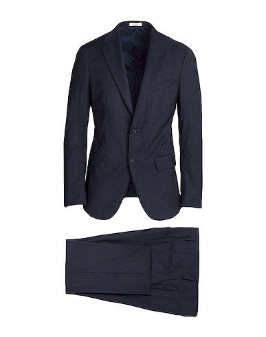 BOGLIOLI Suits Midnight blue 99% Virgin Wool, 1% Elastane