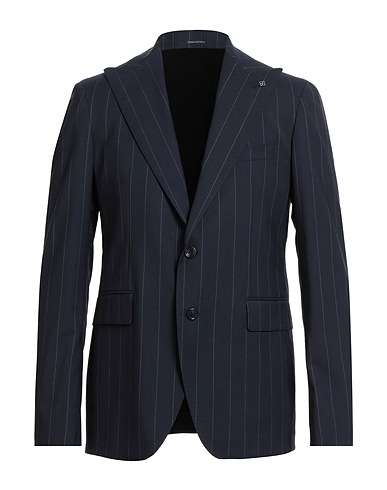 TAGLIATORE Blazer Midnight blue 54% Virgin Wool, 44% Polyester, 2% Elastane