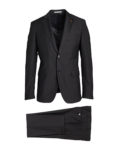 PAL ZILERI Suits MCMLXXX Black 64% Polyester, 34% Viscose, 2% Elastane