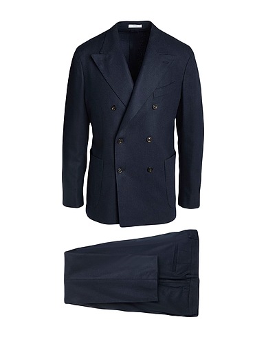 BOGLIOLI Suits Midnight blue 62% Virgin Wool, 24% Polyamide, 9% Acrylic, 4% Cashmere, 1% Elastane