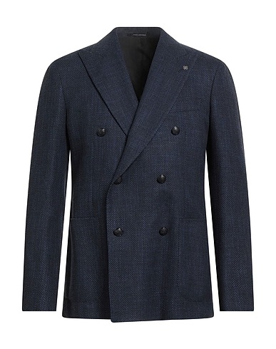 TAGLIATORE Blazers Marineblau 52% Schurwolle, 22% Seide, 13% Baumwolle, 13% Polyamid