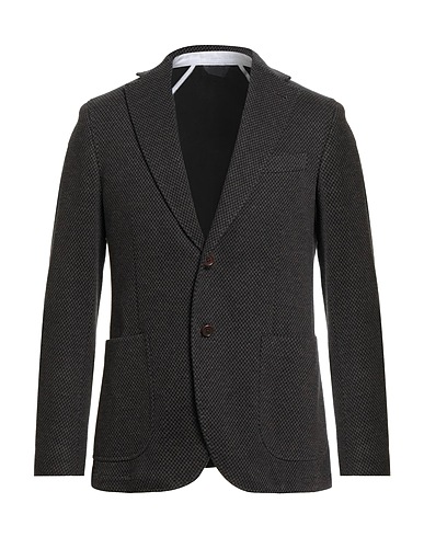 TOMBOLINI Blazer Dark brown 98% Cotton, 2% Polyamide