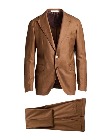 TAGLIATORE Suits Brown 100% Super 120s Wool