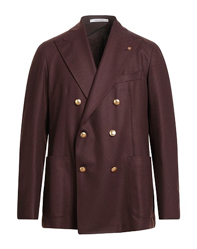 TAGLIATORE Blazer Dark brown 90% Virgin Wool, 10% Cashmere