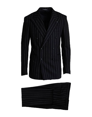 TAGLIATORE Suits Black 90% Virgin Wool, 5% Cashmere, 3% Polyamide, 2% Elastane