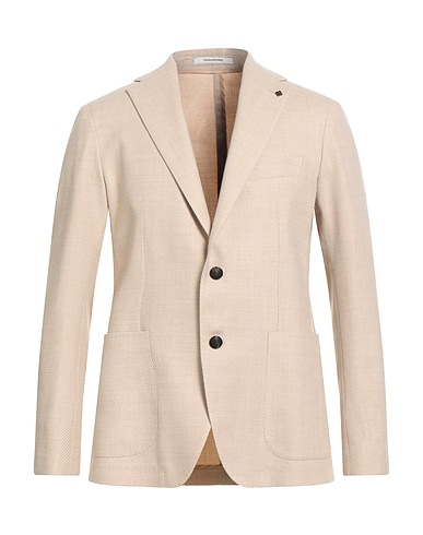 TAGLIATORE Blazer Beige 55% Virgin Wool, 45% Cotton