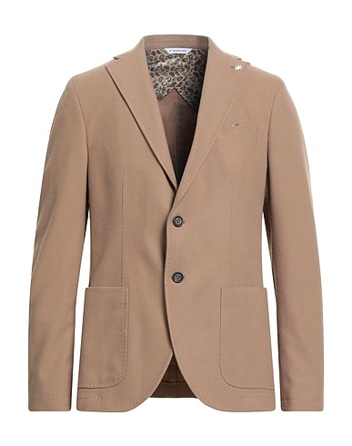 MANUEL RITZ Blazer Camel 74% Polyester, 25% Viscose, 1% Elastane