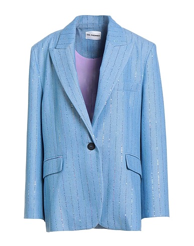 DES_PHEMMES Giacca Blu 41% Lana, 28% Poliestere, 16% Poliammide, 15% Viscosa