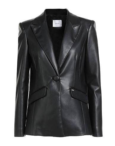 GAUDÌ Blazer Black 100% Polyester, Polyurethane resin