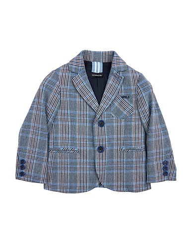 MONNALISA Blazer Slate blue 65% Cotton, 25% Polyester, 8% Viscose, 2% Elastane