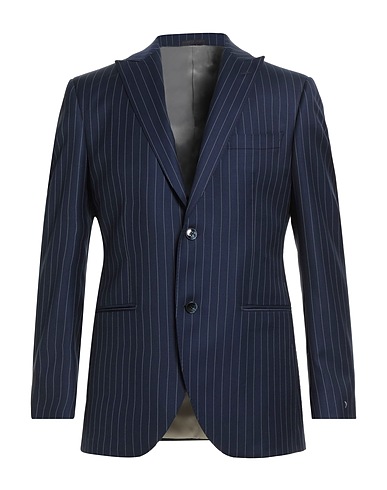 LUIGI BIANCHI Mantova Blazer Navy 100% Virgin Wool
