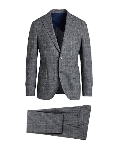 LARDINI Suits Charcoal 51% Cotton, 49% Wool