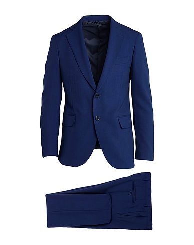TOMBOLINI Suits Navy blue 100% Wool