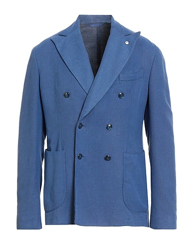 L.B.M. 1911 Blazer Slate blue 90% Cotton, 10% Silk