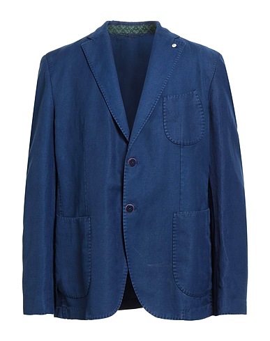 L.B.M. 1911 Σακάκι Ναυτικό μπλε 56% Λινό, 44% Βαμβάκι