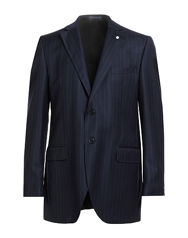 LUIGI BIANCHI Mantova Blazer Midnight blue 100% Virgin Wool