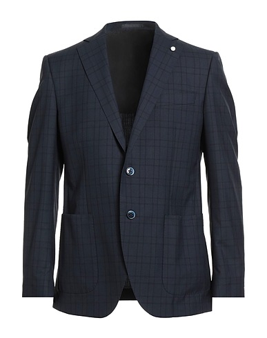 LUIGI BIANCHI Mantova Blazer Midnight blue 100% Wool