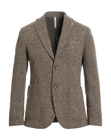 ALESSANDRO GILLES Blazer Marrone 35% Acrilico, 30% Poliestere, 23% Lana, 7% Altre Fibre, 5% Seta