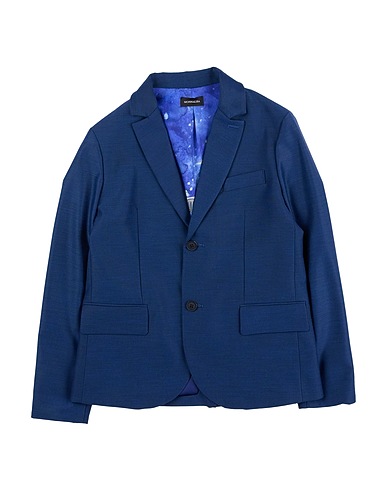 MONNALISA Blazer Navy blue 83% Polyester, 15% Viscose, 2% Elastane