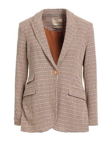 MOMONÍ Blazer Beige 46% Wool, 34% Cotton, 17% Polyamide, 3% Other Fibres