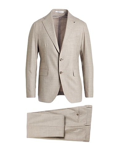 TAGLIATORE Suits Beige 99% Virgin Wool, 1% Elastane