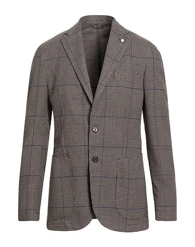 LUIGI BIANCHI Mantova Blazer Grey 100% Cotton