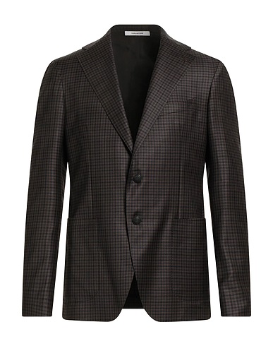 TAGLIATORE Blazer Dark brown 100% Super 130s Wool