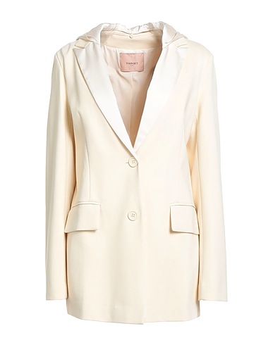 TWINSET Blazer Ivory 65% Viscose, 32% Polyamide, 3% Elastane