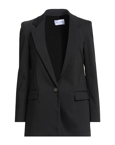 AGLINI Blazer Black 48% Cotton, 48% Polyester, 4% Elastane