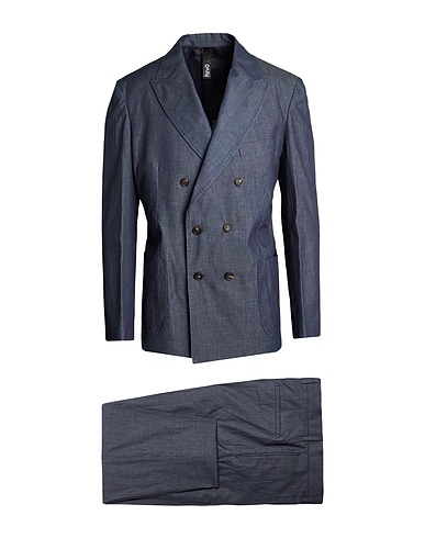 HEVÒ Suits Blue 98% Cotton, 2% Elastane