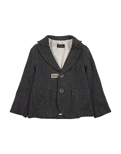 MONNALISA Blazers Braungrau 31% Wolle, 30% Baumwolle, 24% Polyester, 12% Polyamid, 3% Andere Fasern