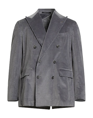 TAGLIATORE Blazer Grey 99% Cotton, 1% Elastane