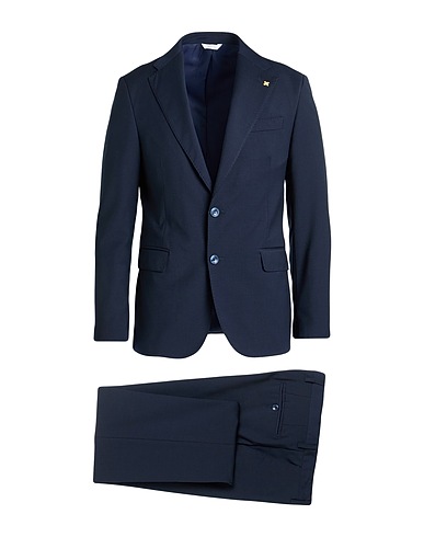 ALESSANDRO GILLES Suits Midnight blue 92% Wool, 6% Polyester, 2% Elastane
