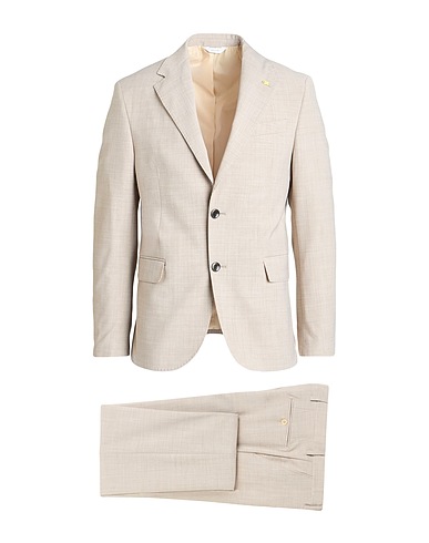 ALESSANDRO GILLES Suits Beige 92% Wool, 6% Polyester, 2% Elastane