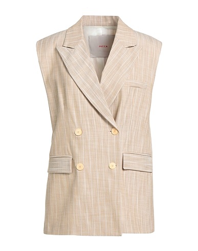 JUCCA Blazer Beige 83% Viscose, 14% Polyester, 3% Elastane