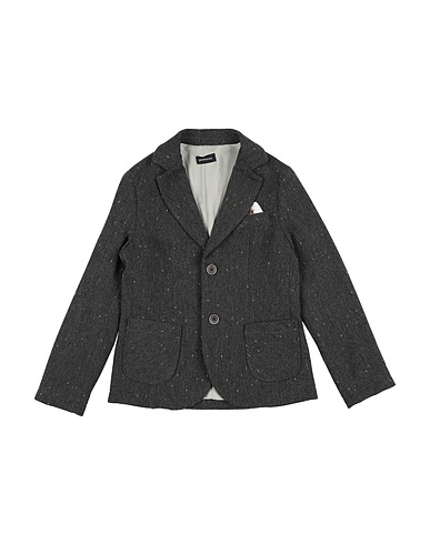 MONNALISA Blazer Charcoal 31% Wool, 30% Cotton, 24% Polyester, 12% Polyamide, 3% Other Fibres