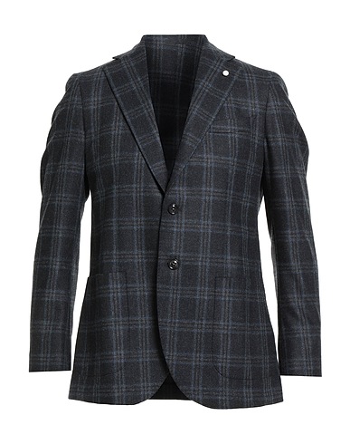 LUIGI BIANCHI Mantova Blazer Blu notte 100% Lana